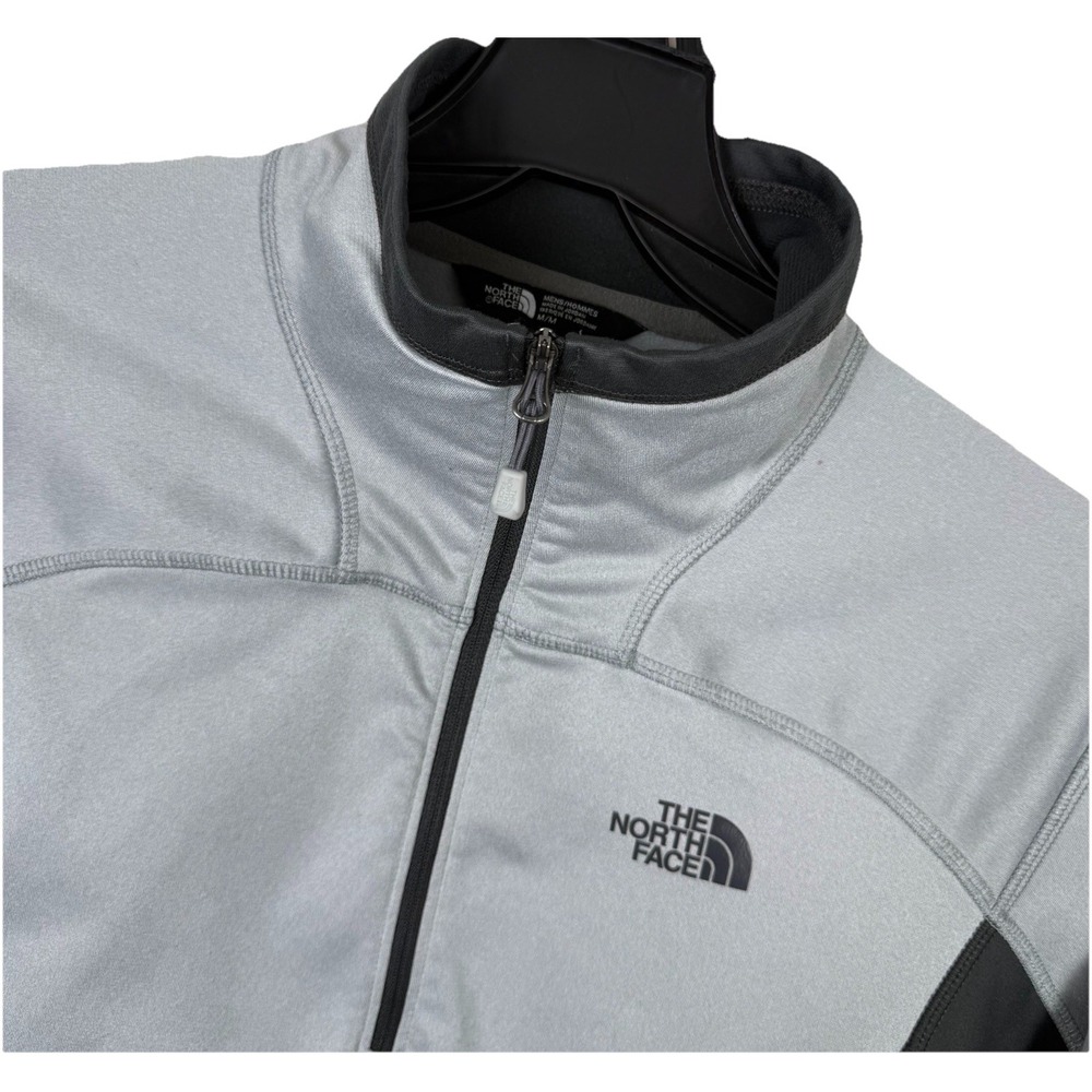 The North Face TKA 100 Glacier 1/4 Zip Pullover Mens‎ Medium Gray Black Gorpcore